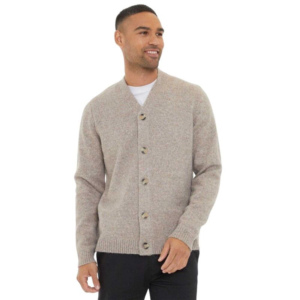 Threadbare Mens Dutch Cardigan / Charcoal Marl